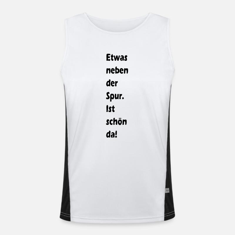 Neben der Spur Funktionelles Kontrast-Tank Top für Männer 