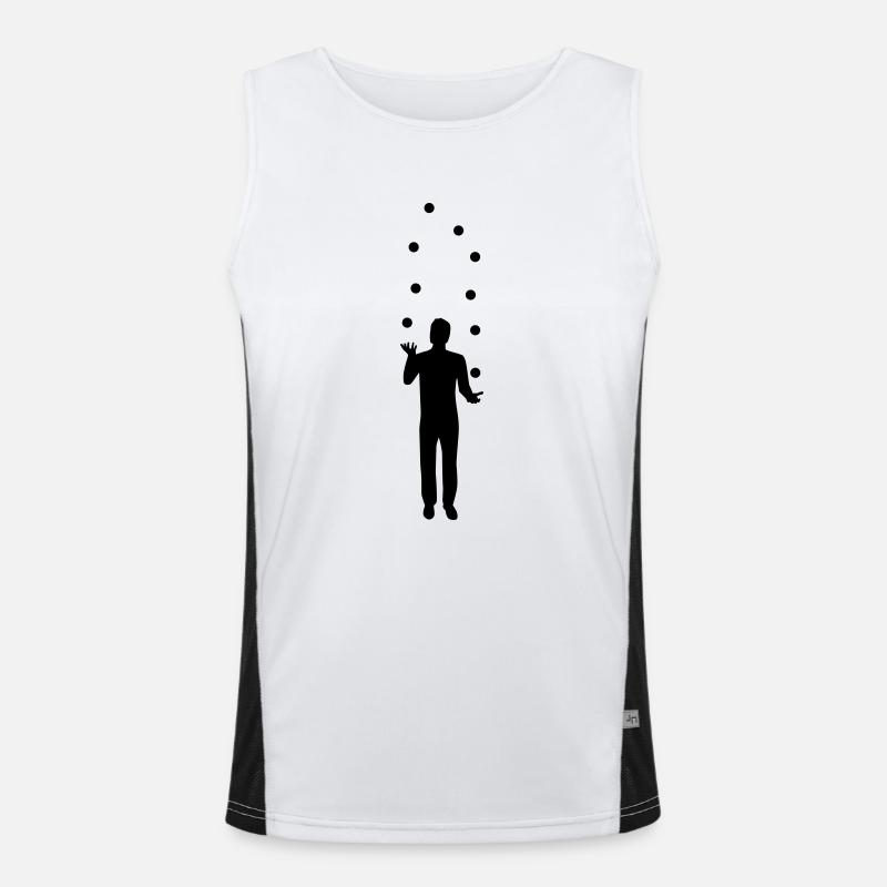 Jonglieren Funktionelles Kontrast-Tank Top für Männer 