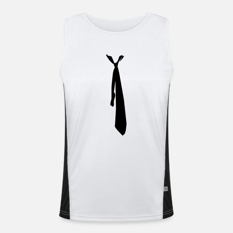 Schlips - Krawatte Funktionelles Kontrast-Tank Top für Männer 