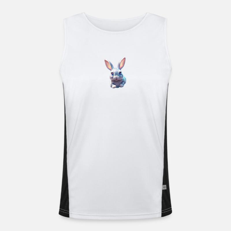 Funny Bunny Funktionelles Kontrast-Tank Top für Männer 
