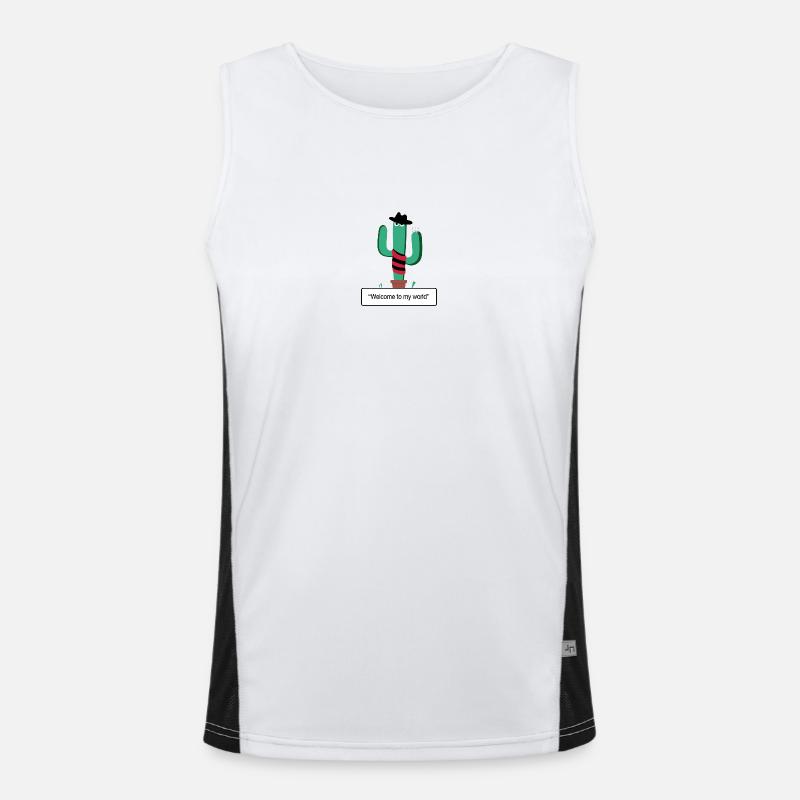 "Cactus Krueger" Men's Functional Contrast Tank Top 