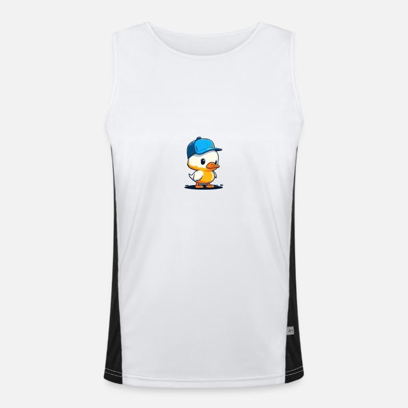Cute duck3 Funktionelles Kontrast-Tank Top für Männer 