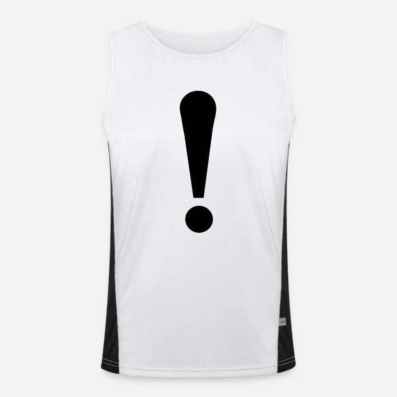 Exclamation point Men's Functional Contrast Tank Top 