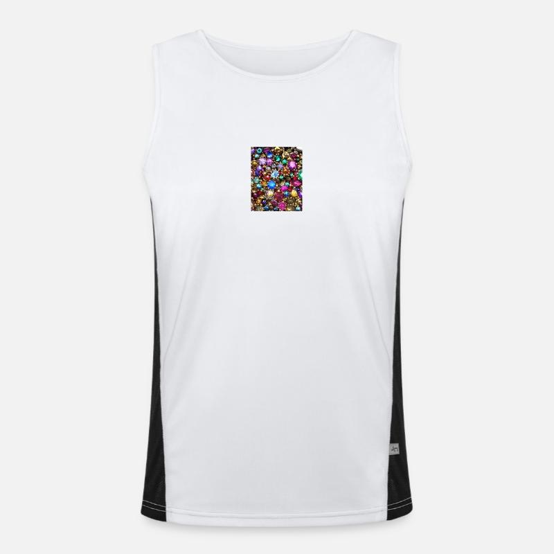 Golden diamondine Men's Functional Contrast Tank Top 