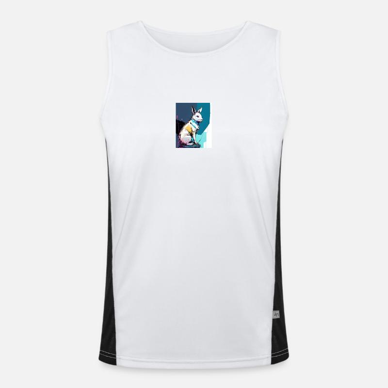 White Rabbit Funktionelles Kontrast-Tank Top für Männer 