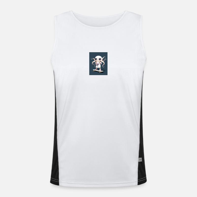 Octoskater Blp Funktionelles Kontrast-Tank Top für Männer 
