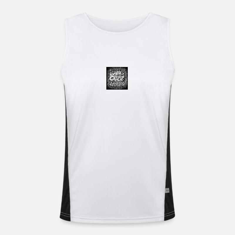 graffiti design zeichen art Funktionelles Kontrast-Tank Top für Männer 