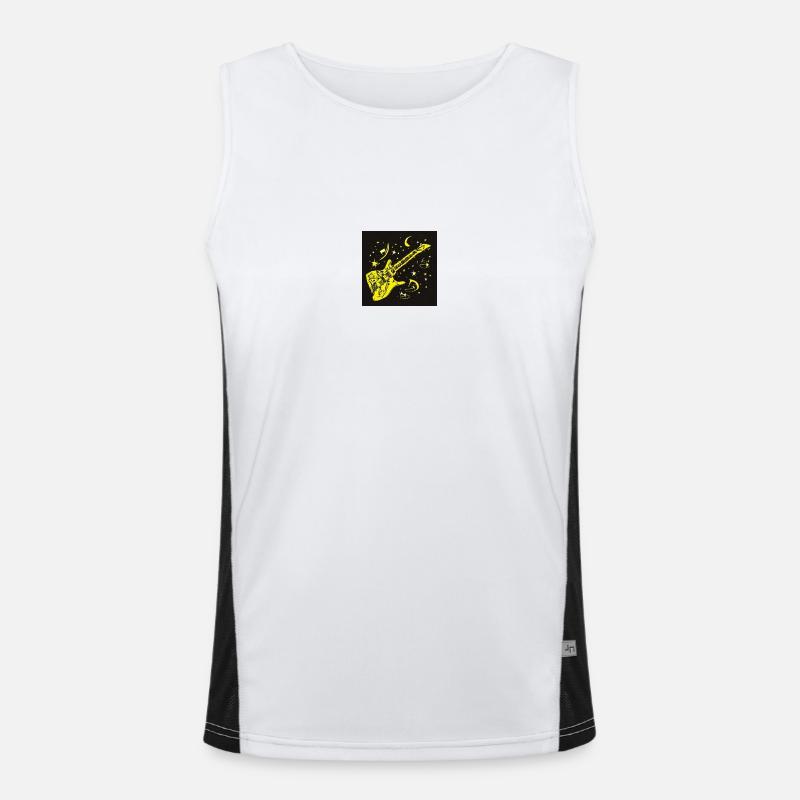 Gitarre Funktionelles Kontrast-Tank Top für Männer 