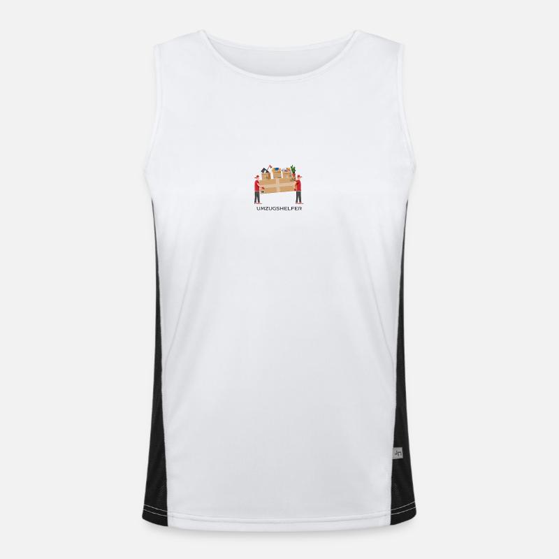Umzugshelfer - Umzug - Danke Funktionelles Kontrast-Tank Top für Männer 