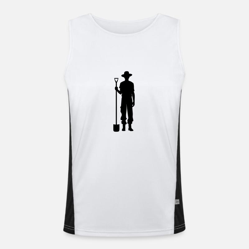 Bauer Silhouette - Men's Functional Contrast Tank Top  - white/black