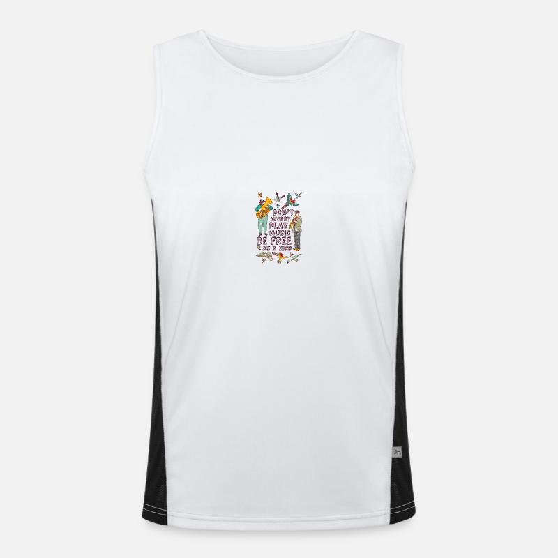 Vögel Funktionelles Kontrast-Tank Top für Männer 