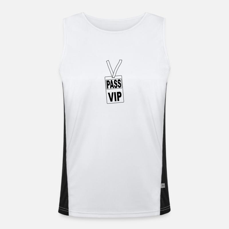 pass_vip_pv1 Funktionelles Kontrast-Tank Top für Männer 