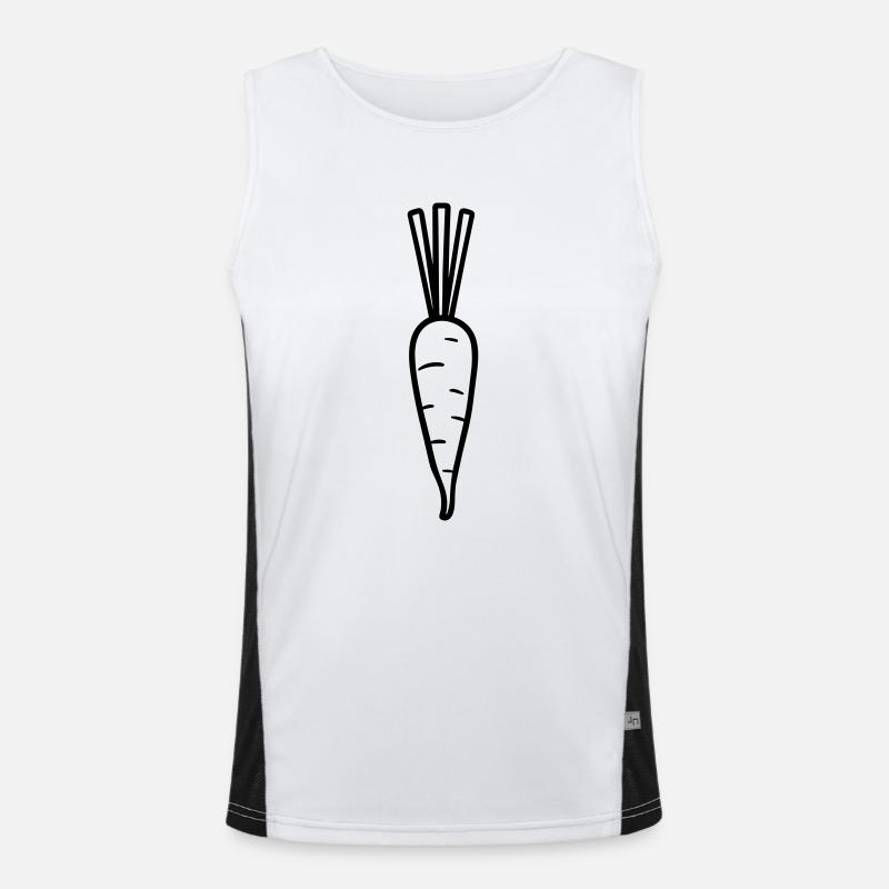 Karotte Funktionelles Kontrast-Tank Top für Männer 