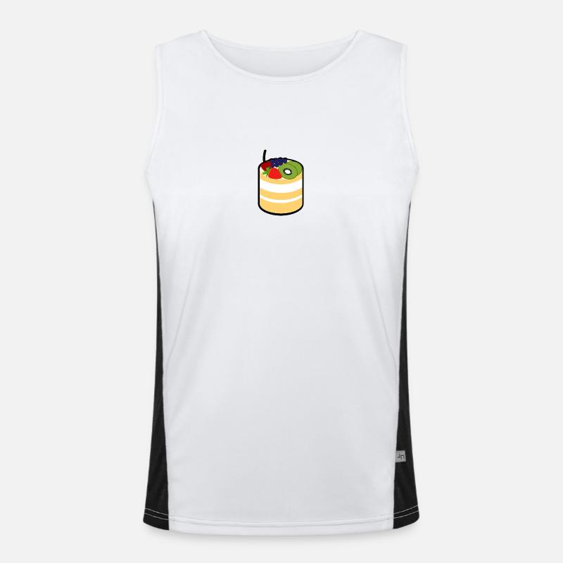 Kuchen Funktionelles Kontrast-Tank Top für Männer 