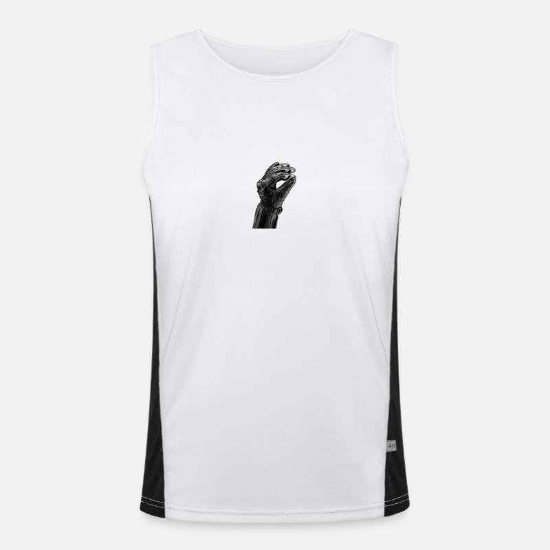 Robotarm Funktionelles Kontrast-Tank Top für Männer 