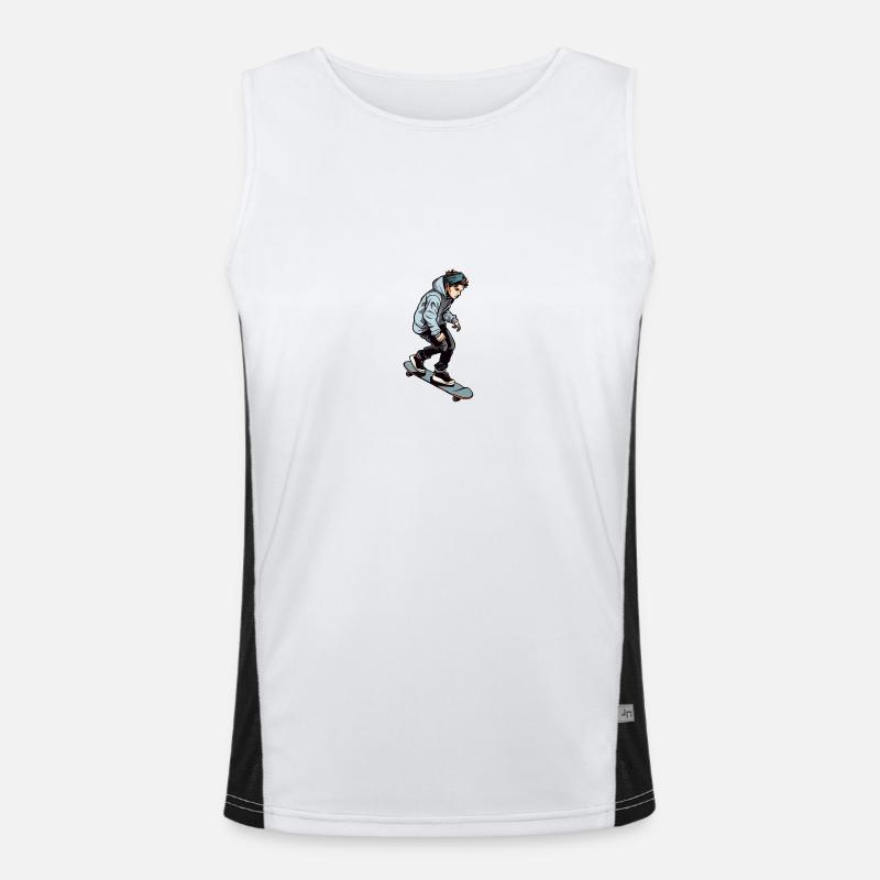 Patineur cool Débardeur respirant contrasté Homme 