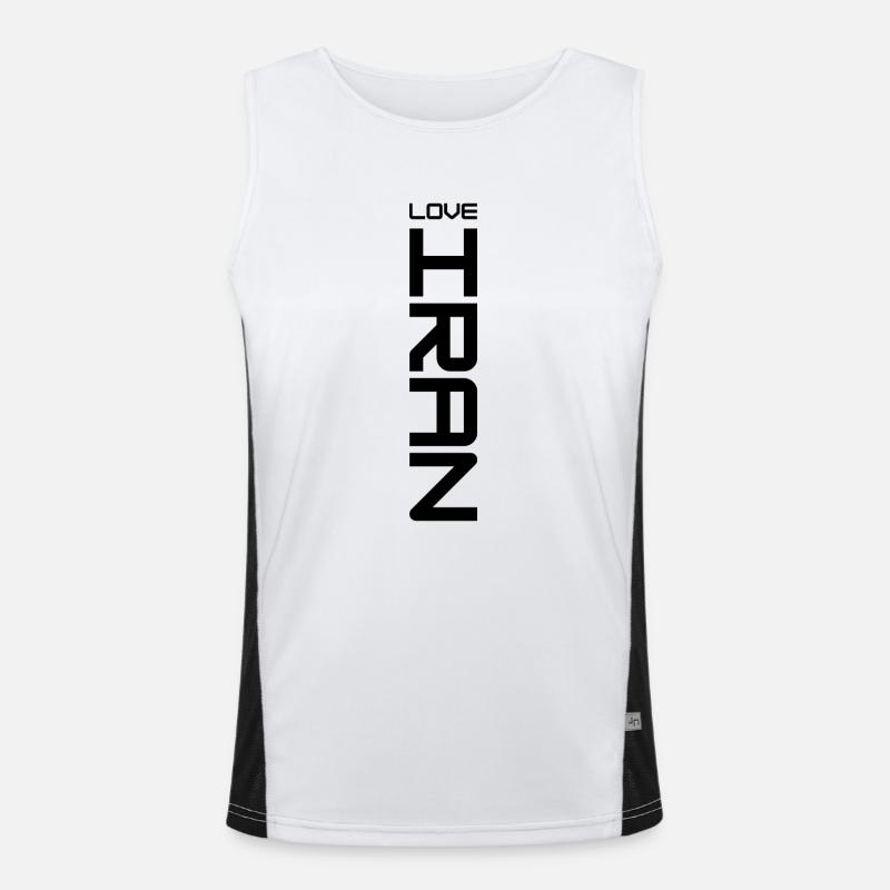 LOVE IRAN - Persian Design (Iran) Men's Functional Contrast Tank Top 