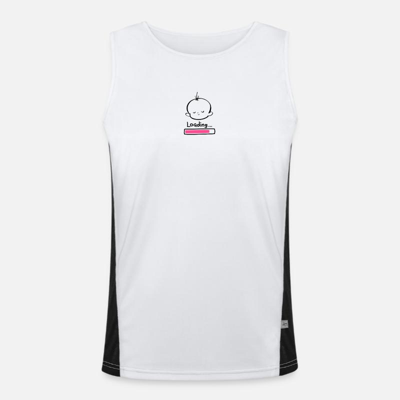 Baby Loading minimal Design Funktionelles Kontrast-Tank Top für Männer 