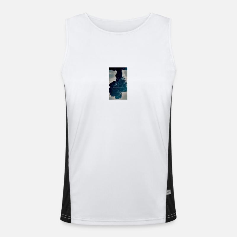 9c9c1363dd06c57336cf2d674c37da54 - Men's Functional Contrast Tank Top  - white/black