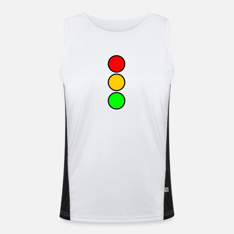 Traffic light 02 Men's Functional Contrast Tank Top 
