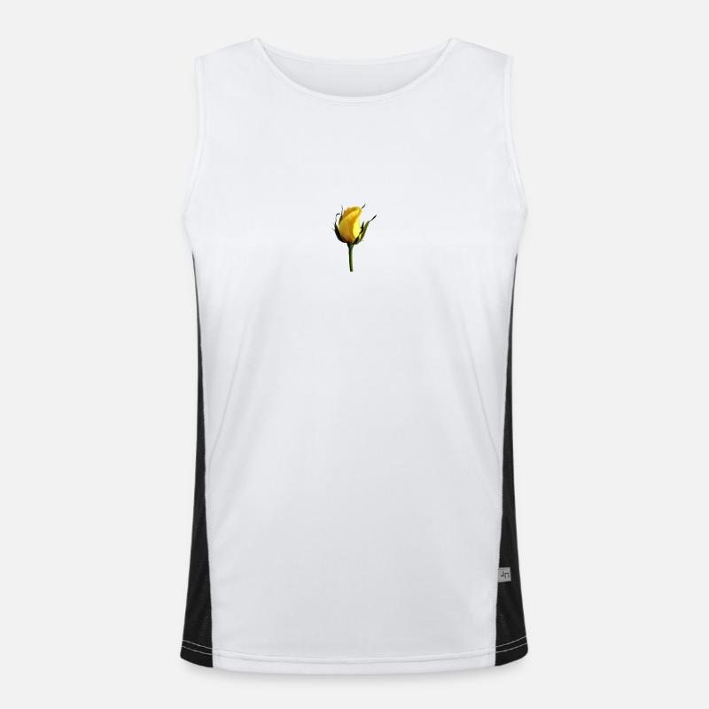 Sunshine Rose Funktionelles Kontrast-Tank Top für Männer 