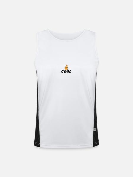 KÜHL - Funktionelles Kontrast-Tank Top für Männer  - Weiß/Schwarz - Vorne