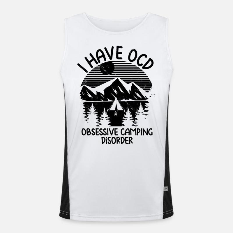 Camper Funktionelles Kontrast-Tank Top für Männer 