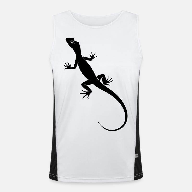 Echse Funktionelles Kontrast-Tank Top für Männer 