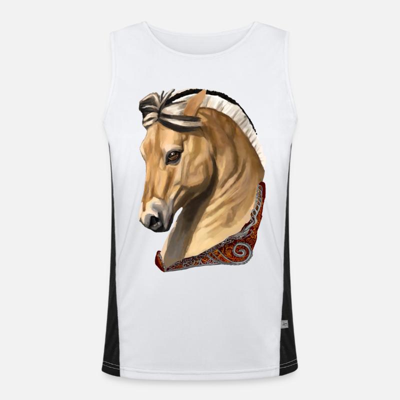 Pferdefjord Funktionelles Kontrast-Tank Top für Männer 