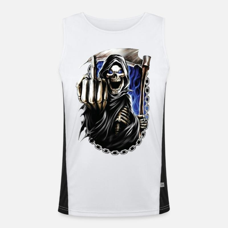 Sensenmann Funktionelles Kontrast-Tank Top für Männer 