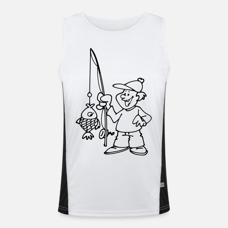Fisherman Men's Functional Contrast Tank Top 
