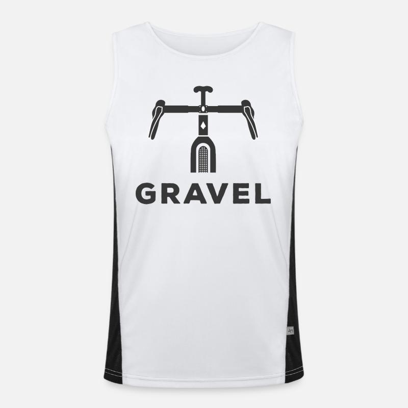 Graphique de vélo de gravier Débardeur respirant contrasté Homme 