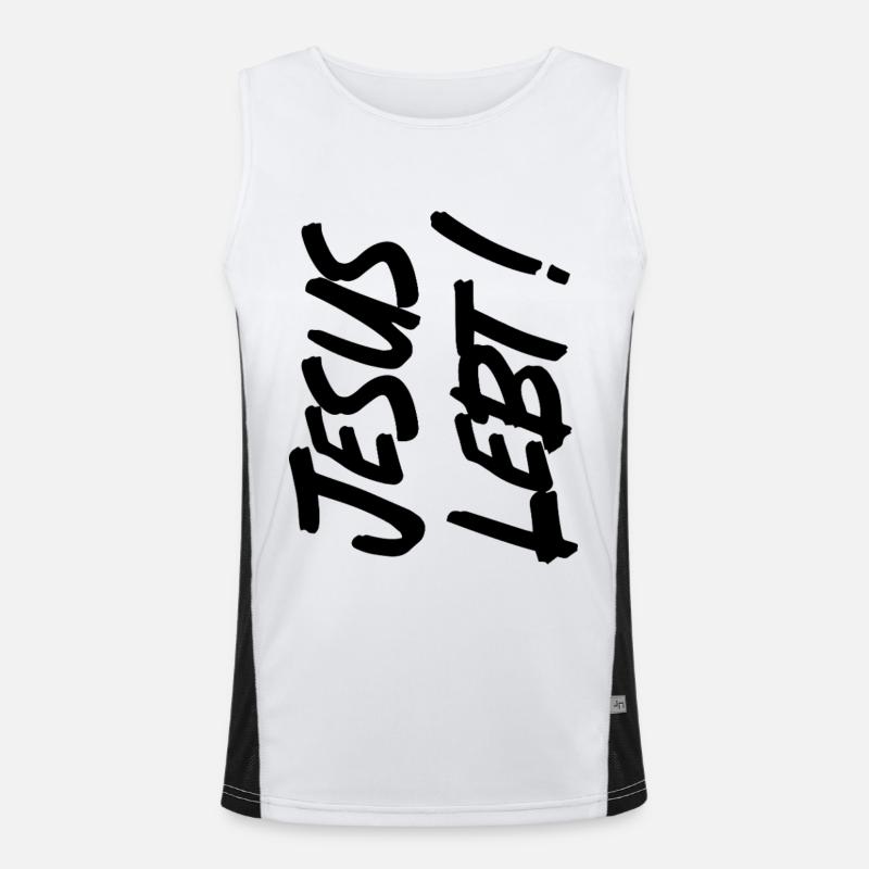 JESUS LIVES Men's Functional Contrast Tank Top 