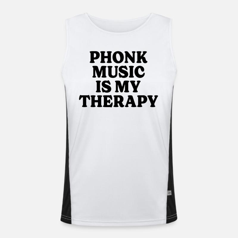 Beatmaker Musiktherapie Phonk Funktionelles Kontrast-Tank Top für Männer 