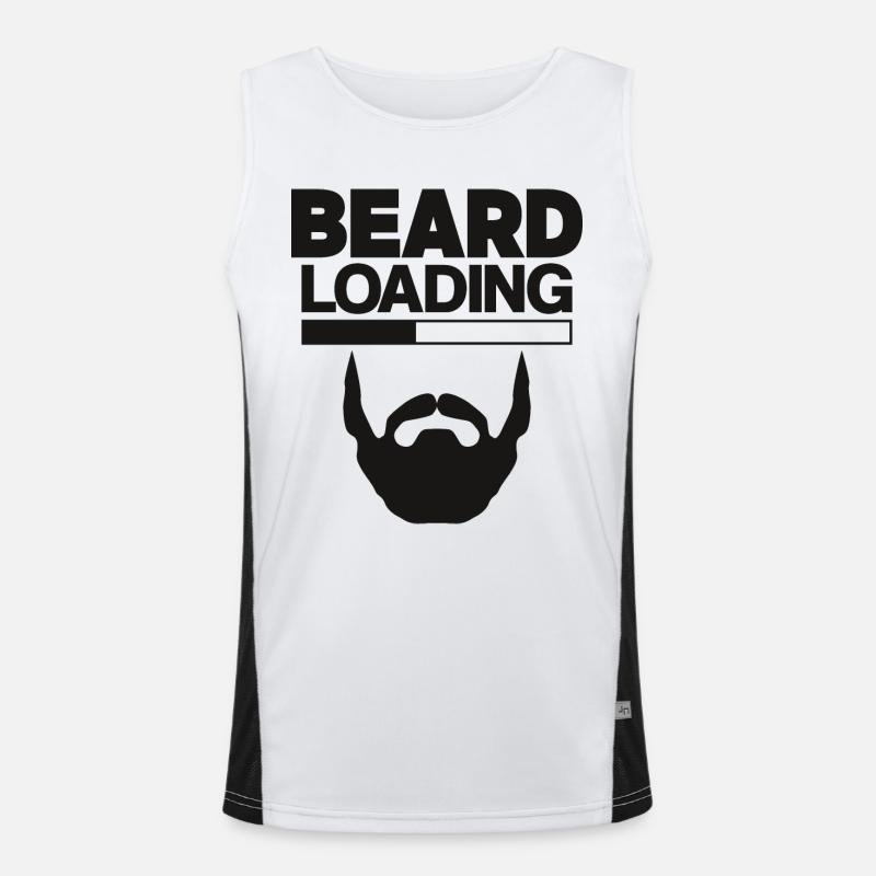 Beard loading - Bärtträger Geschenkidee Funktionelles Kontrast-Tank Top für Männer 
