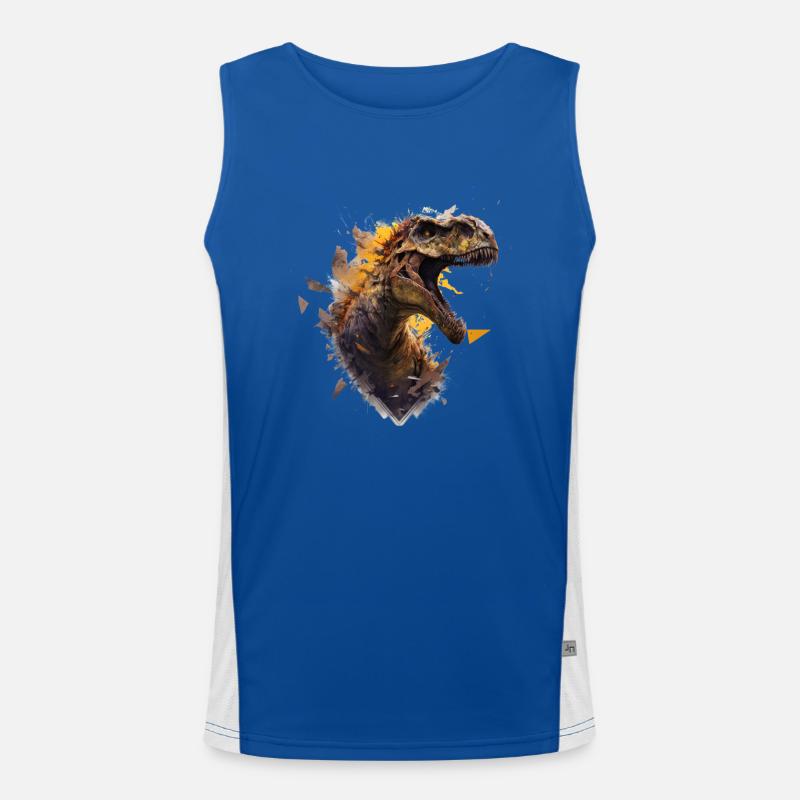 Dino cool perce un mur Débardeur respirant contrasté Homme 