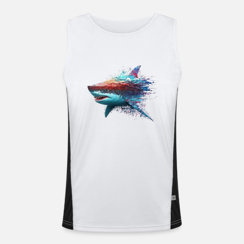Requin cool et coloré Débardeur respirant contrasté Homme 