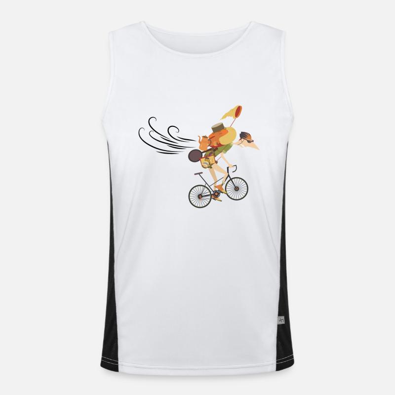 "streamlined" Men's Functional Contrast Tank Top 