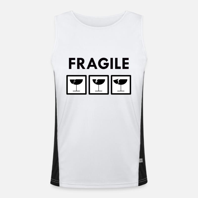 fragile Men's Functional Contrast Tank Top 