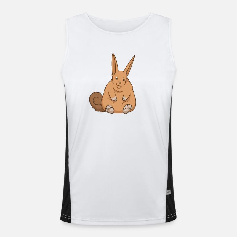 Kawaii Rabbit Mouse Men's Functional Contrast Tank Top 