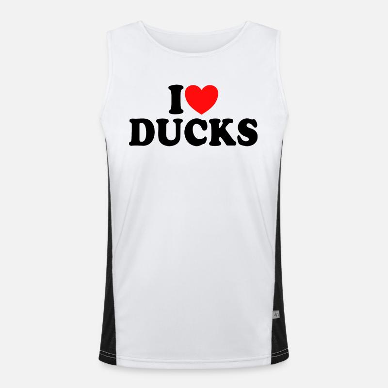 J'aime Les Canards - J'adore Les Canards Débardeur respirant contrasté Homme 