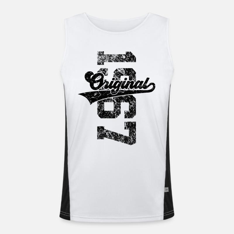 59. GEBURTSTAG ORIGINAL 1967 Funktionelles Kontrast-Tank Top für Männer 