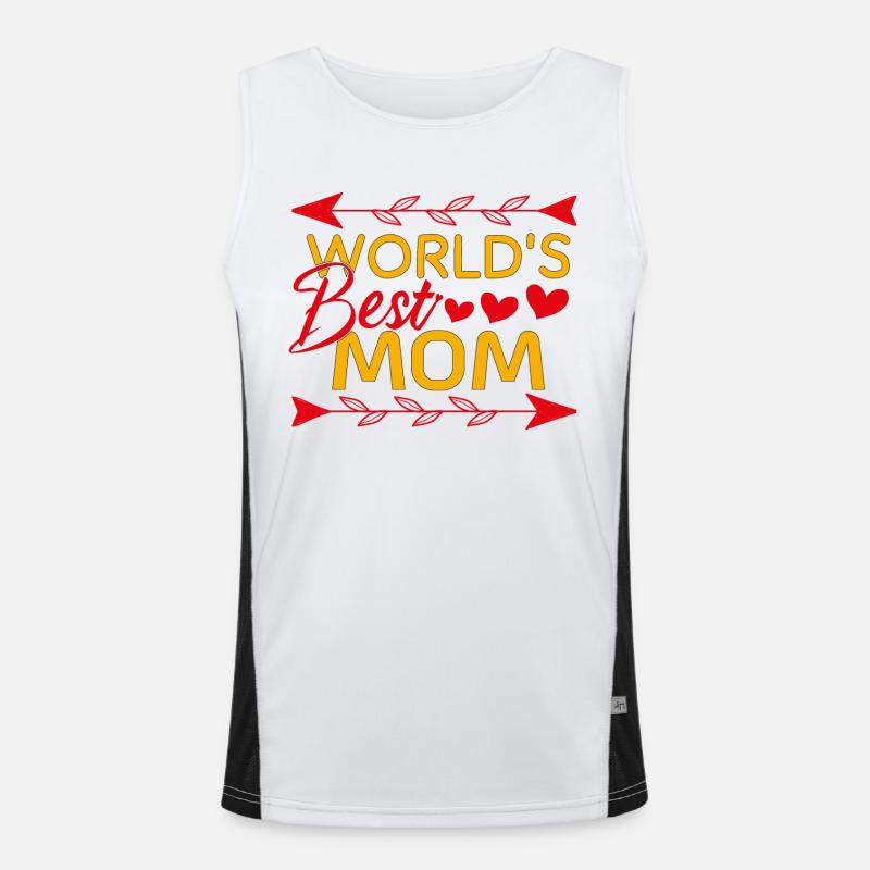 Muttertagsmutter ist das beste Geschenk Mama Funktionelles Kontrast-Tank Top für Männer 