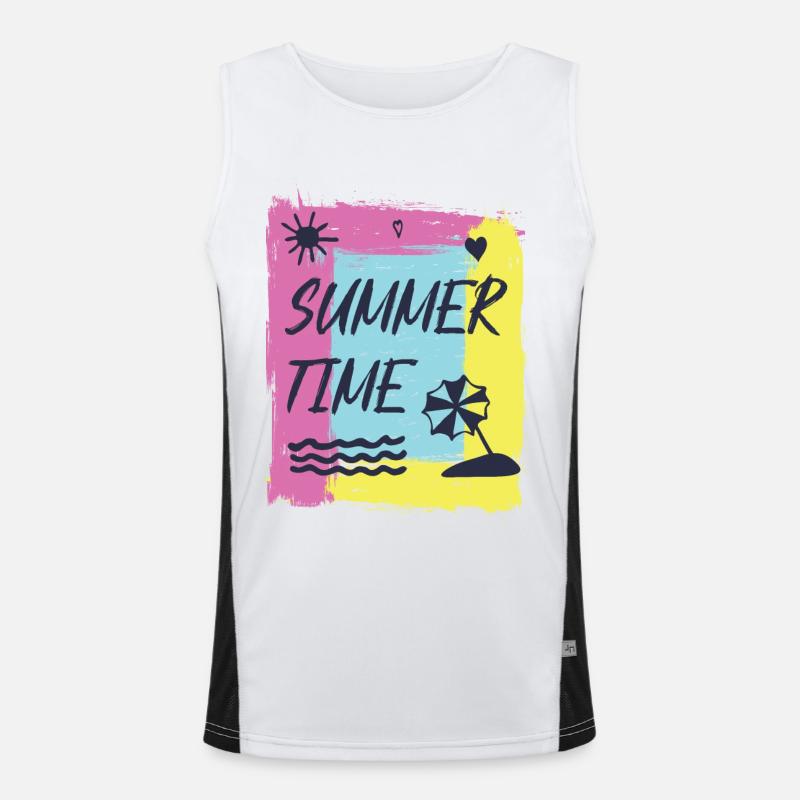 Summertime joy. Men's Functional Contrast Tank Top 