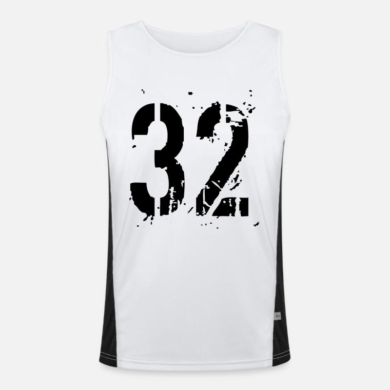 32 Number 32 Men's Functional Contrast Tank Top 