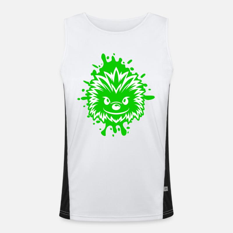 Hedgehog Comic Men's Functional Contrast Tank Top 