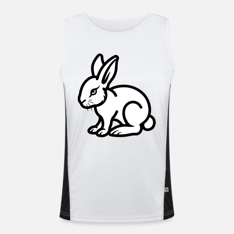 Bunny Easter Men's Functional Contrast Tank Top 