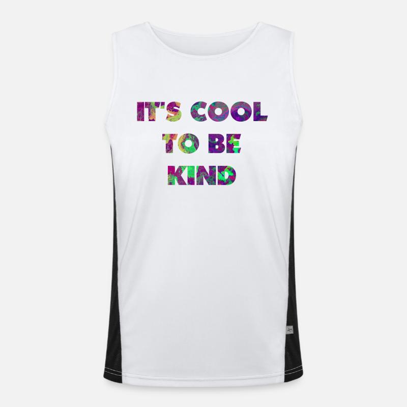 It's cool to be kind Men's Functional Contrast Tank Top 