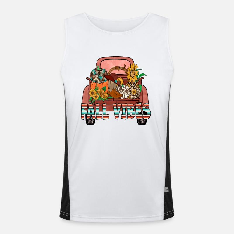 Herbststimmung Funktionelles Kontrast-Tank Top für Männer 