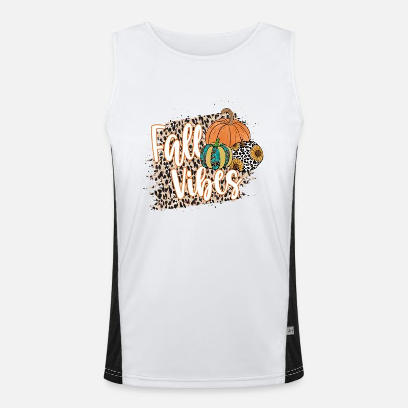 Fall Vibes Men's Functional Contrast Tank Top 